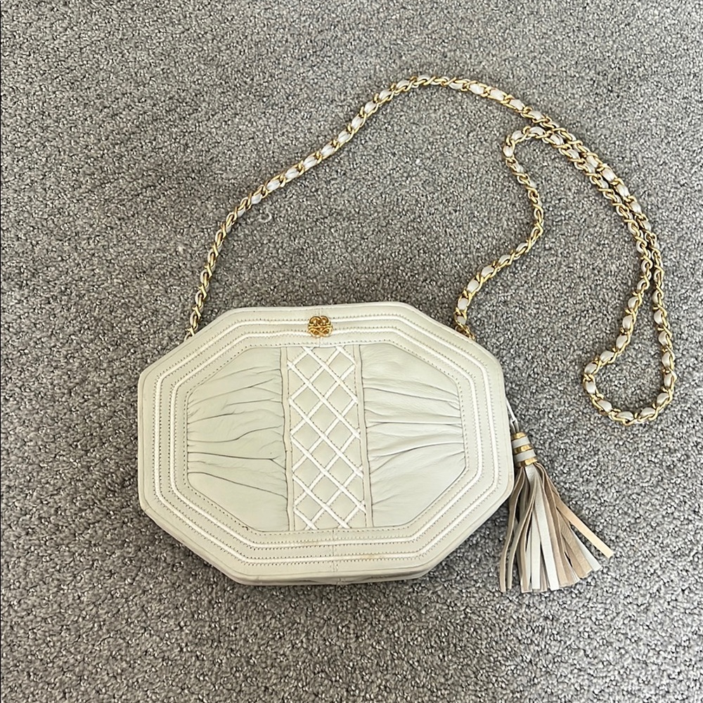 Rappl Vintage Elegant Cream Chain Bag